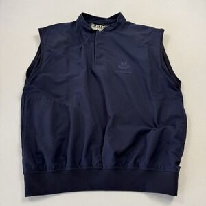 Zero Restriction Men's Windbreaker Golf Jacket Vest Polyester Blue Medium